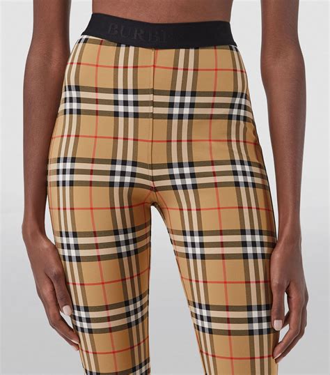 burberry vintage check leggings